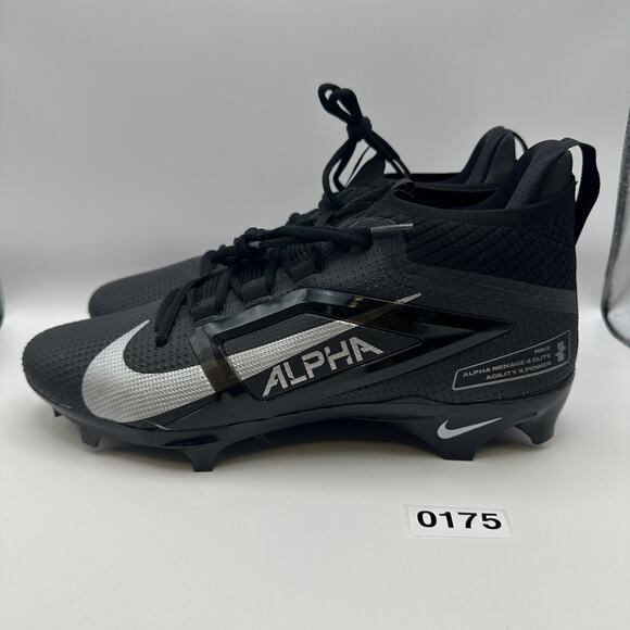 NIKE Men\'s 10.5 Alpha Elite 4 Menace Football Cleats FD7036-002 main image 7